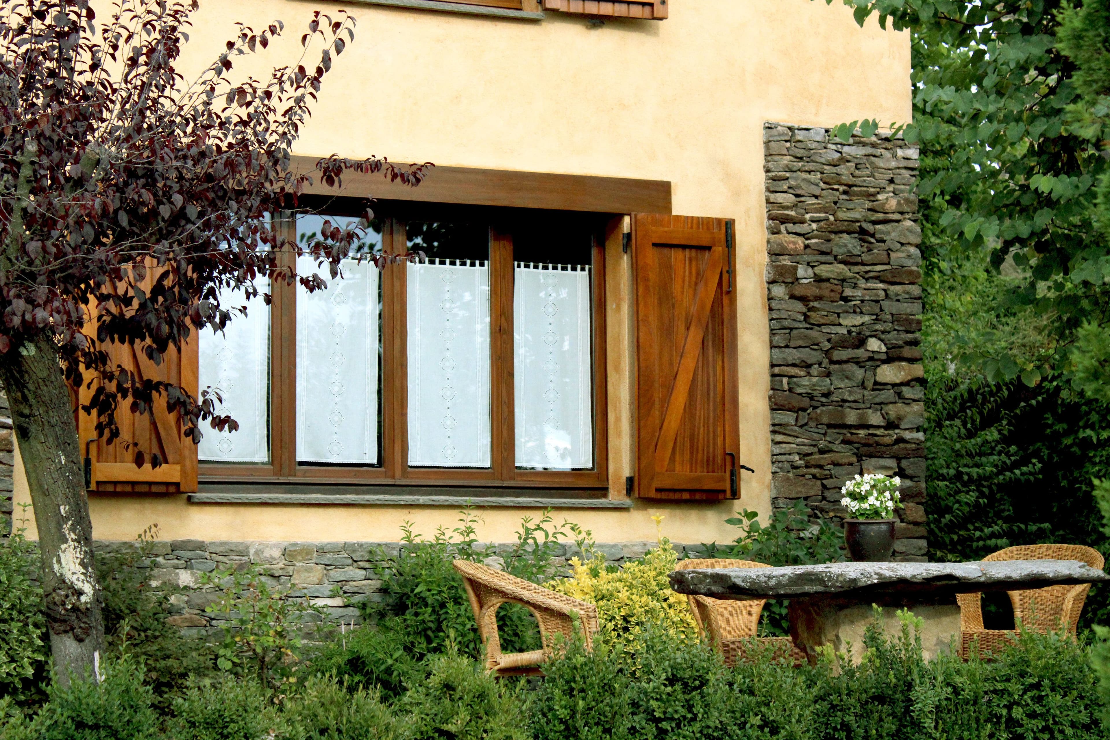 Welcoming front porch with comfortable seating